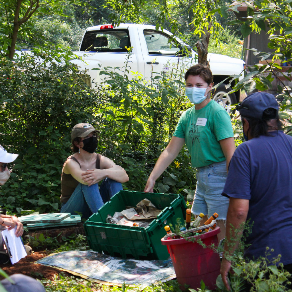 educators learning at the summer institute for garden-based teaching