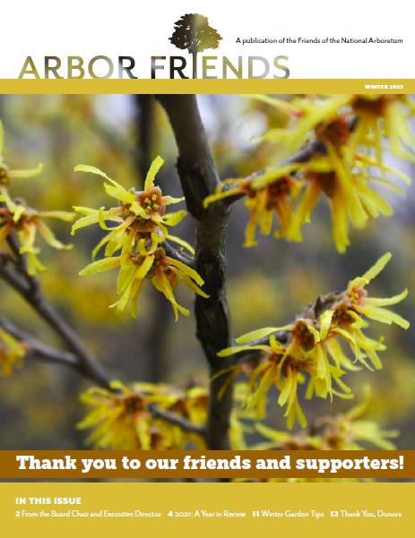 Cover of Arbor Friends newsletter
