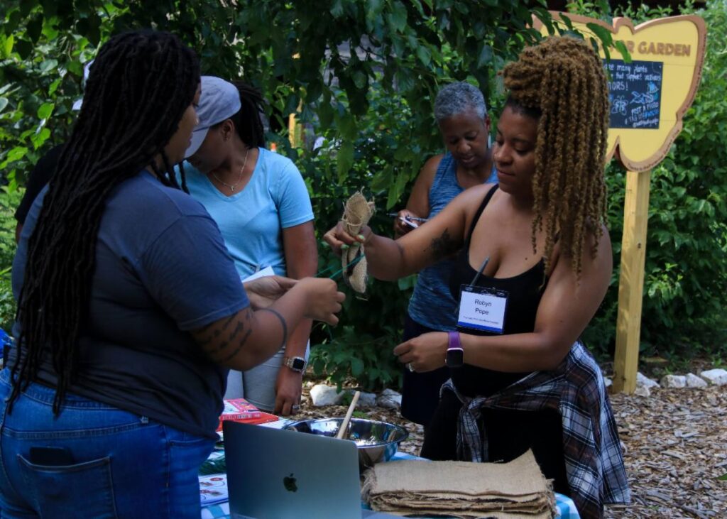 Educators participating in the Summer Institute for Garden-based Teaching at the Washington Youth Garden