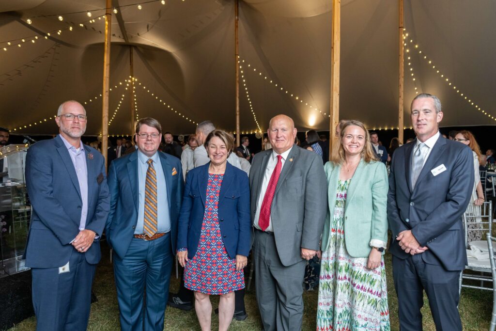 Dr. Richard T. Olsen, Deputy Secretary of Agriculture Stephen Alexander Vaden, Senator Amy Klobuchar (D-MN), Representative Glenn Thompson (R-PA), Martha Van Dale, and Craven Rand at FONA's Dinner Under the Stars
