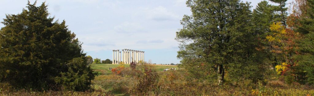 capitol columns in fall, formatted as a newsletter banner