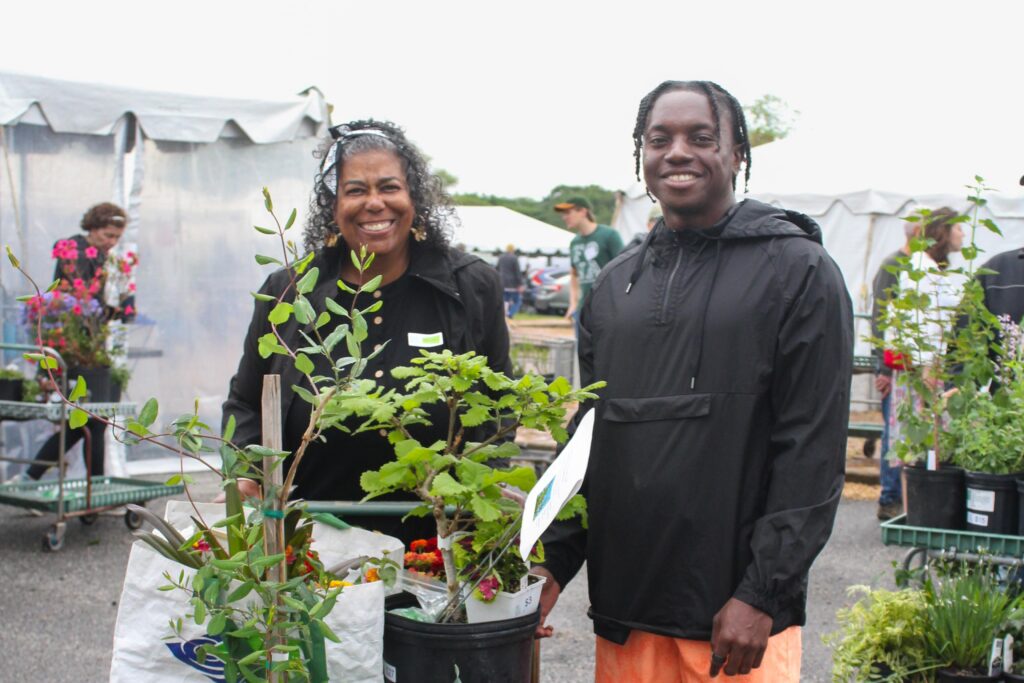 FONA members shopping for plants at the Garden Fair & Plant Sale