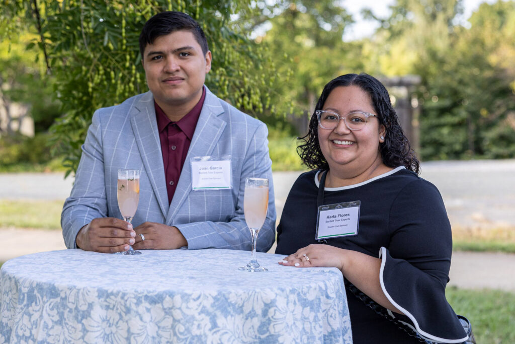 Dinner Under the Stars attendees enjoy a cocktail
