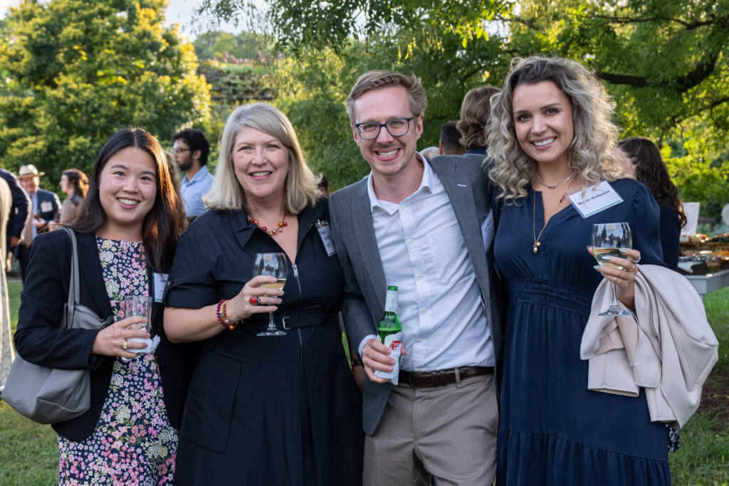 Dinner Under the Stars attendees enjoy drinks during the event